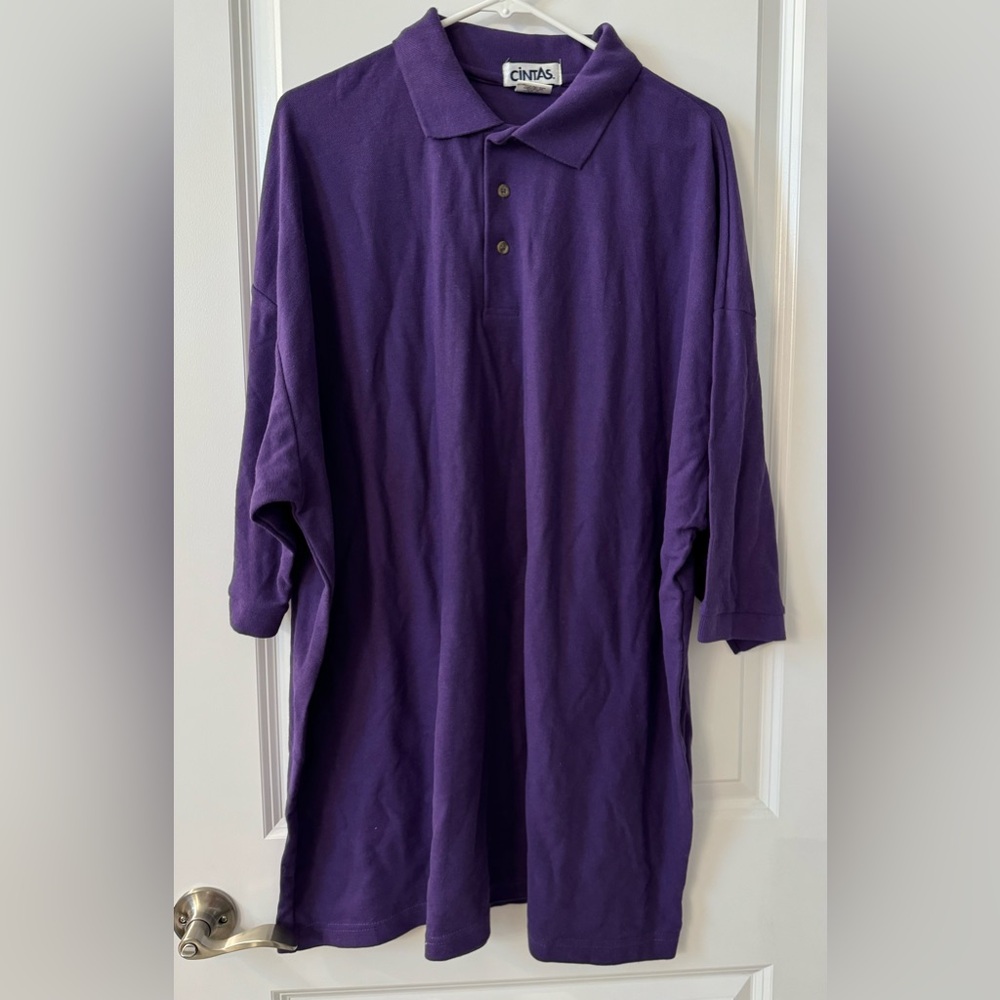#1520 - Cintas Mens Short Sleeve Polo Shirt Deep Purple